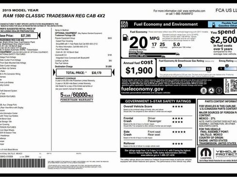 Used 2019 RAM 1500 Tradesman w/ Popular Equipment Group image 16