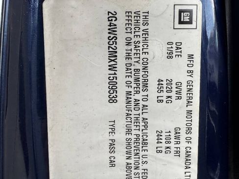 Used 1998 Buick Century Custom FWD image 14