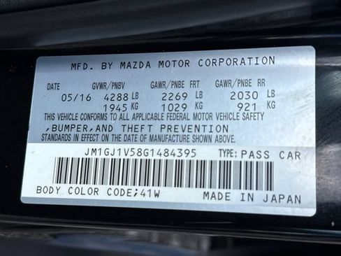 Used 2016 MAZDA MAZDA6 Touring FWD image 25
