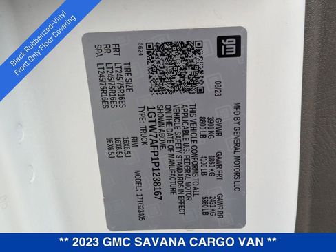 Certified 2023 GMC Savana 2500 w/ Driver Convenience Package image 31