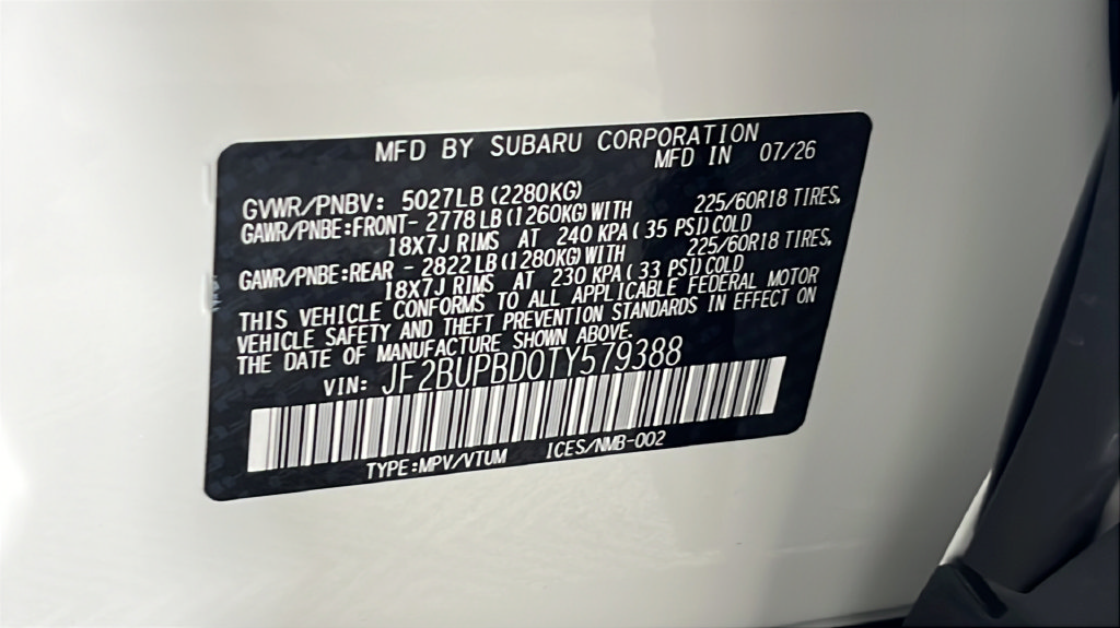 New 2026 Subaru Outback Premium AWD/4WD image 39