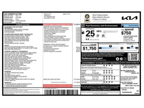 Used 2023 Kia Sorento EX image 2