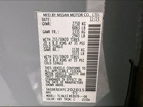 New 2026 Nissan Pathfinder Platinum image 40