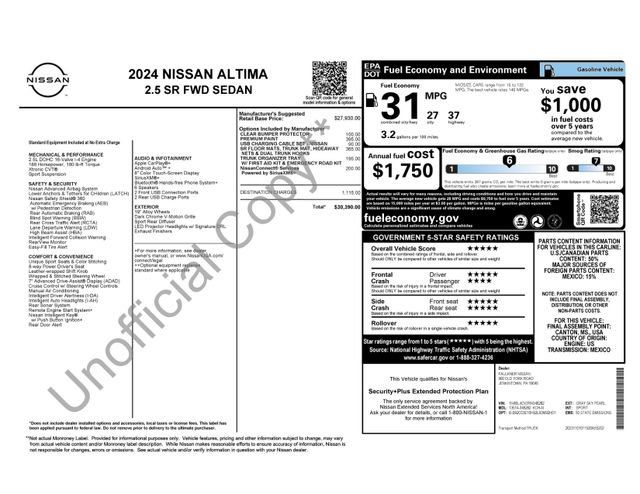 Used 2024 Nissan Altima 2.5 SR FWD image 3
