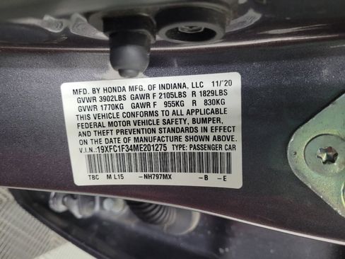 Used 2021 Honda Civic EX image 33
