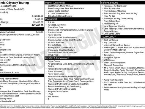 Used 2024 Honda Odyssey Touring image 38