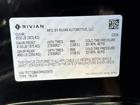 Used 2024 Rivian R1T Adventure AWD/4WD image 27