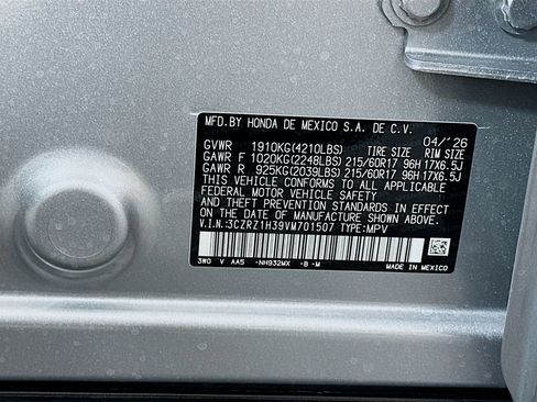 New 2027 Honda HR-V LX image 22