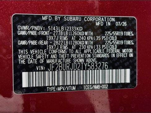 New 2026 Subaru Outback Touring XT AWD/4WD image 33