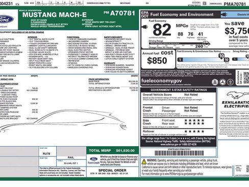 Used 2023 Ford Mustang Mach-E GT w/ GT Performance Edition AWD/4WD image 6