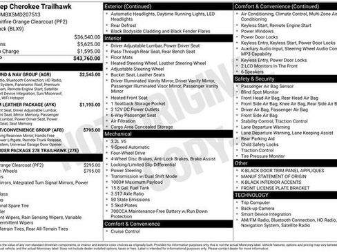 Used 2021 Jeep Cherokee Trailhawk w/ Sun, Sound & Nav Group image 6