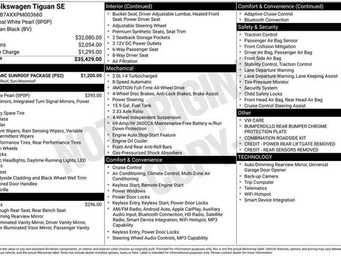 Used 2023 Volkswagen Tiguan SE w/ Panoramic Sunroof Package image 39