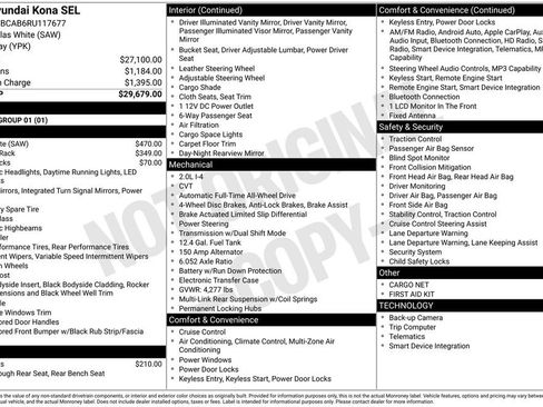 Certified 2024 Hyundai Kona SEL image 34