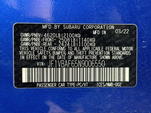 Used 2022 Subaru WRX Premium AWD/4WD image 35