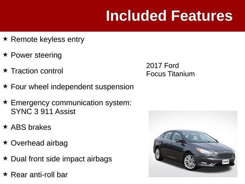 Used 2017 Ford Focus Titanium FWD image 4