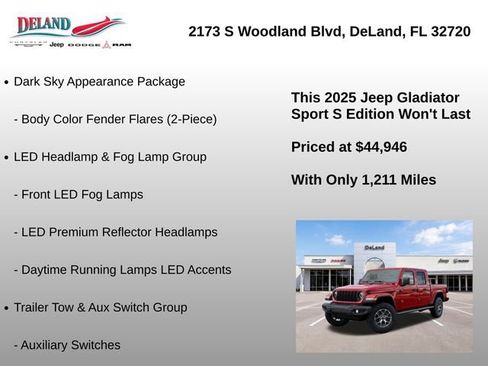 Used 2025 Jeep Gladiator Sport AWD/4WD image 18