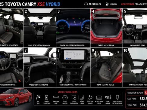 Used 2025 Toyota Camry XSE FWD image 15