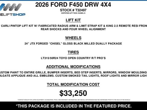 Used 2026 Ford F450 King Ranch w/ FX4 Off-Road Package AWD/4WD image 2