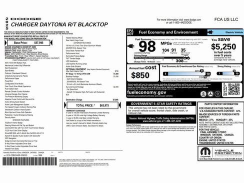 Used 2025 Dodge Charger R/T w/ Sun & Sound Package image 2