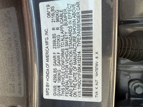 Used 2019 Honda Accord EX-L image 6
