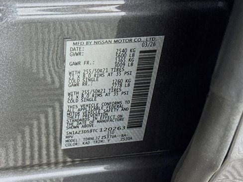 New 2026 Nissan Murano Platinum AWD/4WD image 33