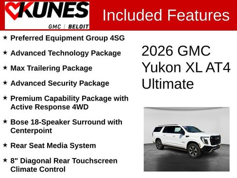 New 2026 GMC Yukon XL AT4 Ultimate AWD/4WD image 2