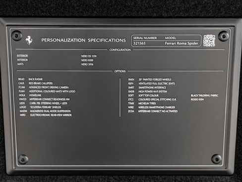 Certified 2025 Ferrari Roma Spider RWD image 27