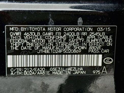 Used 2015 Lexus IS 350 w/ Navigation System Package RWD image 42