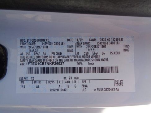 Used 2022 Ford F150 XL w/ Equipment Group 101A High image 22