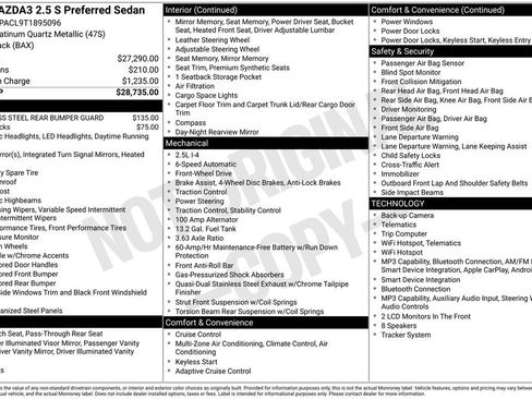 New 2026 MAZDA MAZDA3 2.5 S Sedan w/ Preferred Pkg FWD image 4