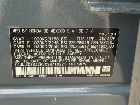 Certified 2025 Honda HR-V Sport image 28