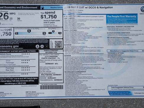 Used 2019 Volkswagen Golf R 4-Door image 22