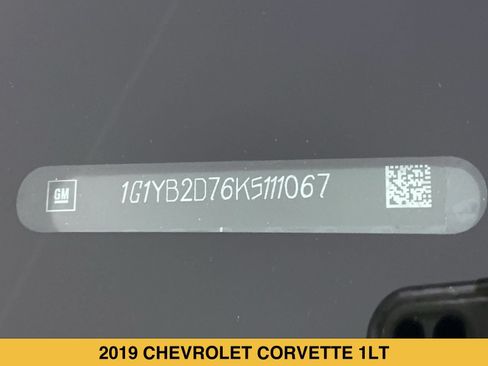 Certified 2019 Chevrolet Corvette Stingray Coupe w/ Battery Protection Package RWD image 15