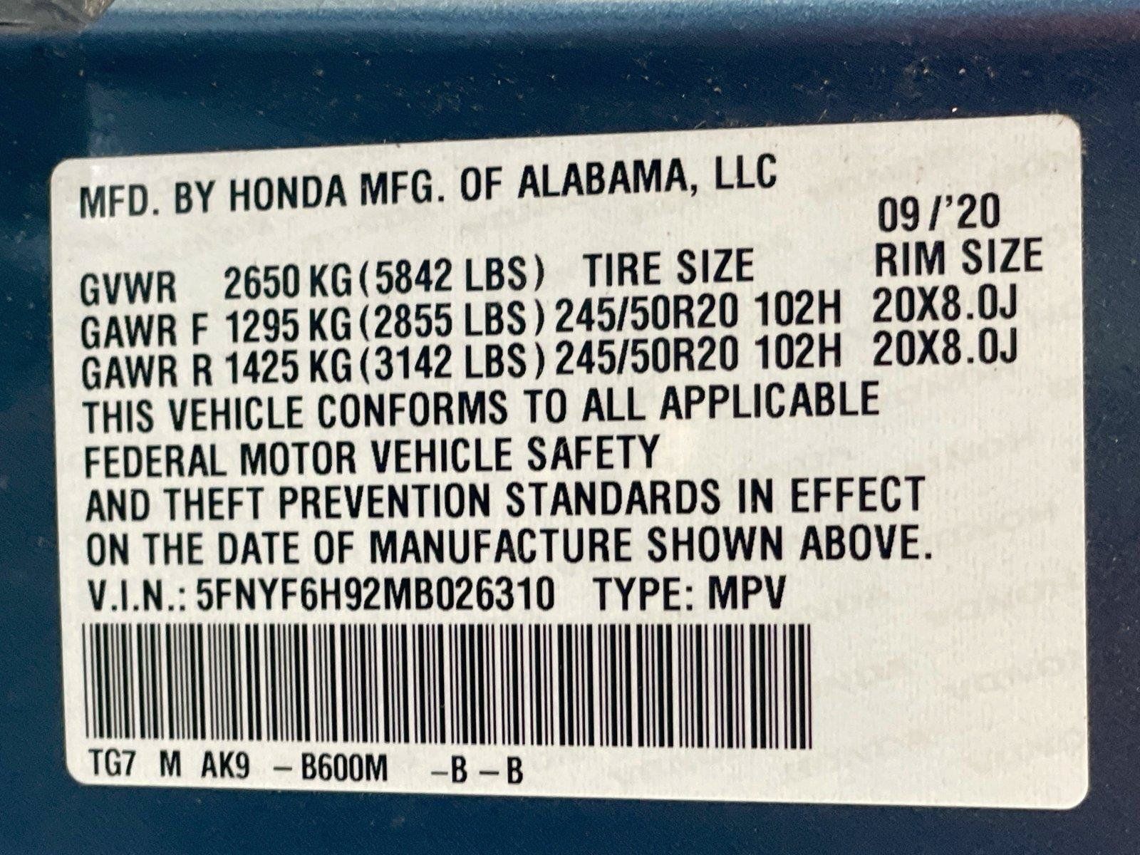 Used 2021 Honda Pilot Touring image 39
