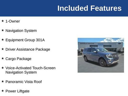 Used 2019 Ford Expedition Limited w/ Equipment Group 301A RWD image 5