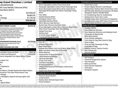 Used 2024 Jeep Grand Cherokee L Limited w/ Luxury Tech Group II image 39