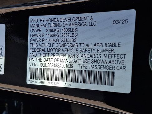 Certified 2025 Acura TLX w/ Technology Package image 29