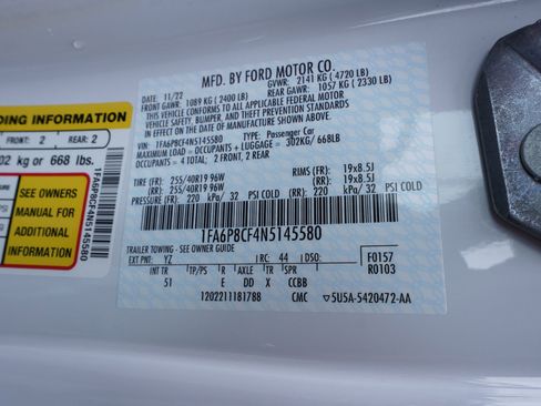 Used 2022 Ford Mustang GT Premium w/ Equipment Group 401A image 12