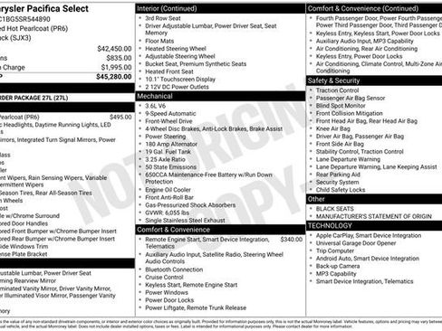 Used 2025 Chrysler Pacifica Select FWD image 15