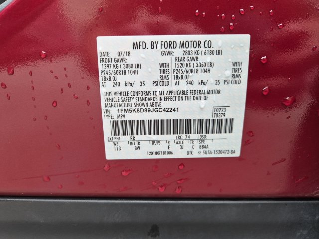 Used 2018 Ford Explorer XLT w/ Equipment Group 202A AWD/4WD image 25