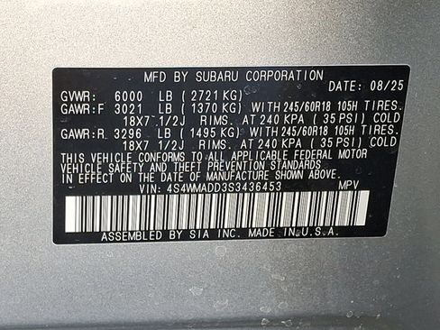 Certified 2025 Subaru Ascent Premium image 26