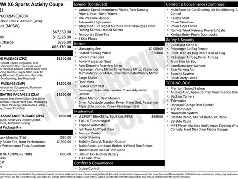 Used 2021 BMW X6 xDrive40i w/ Executive Package AWD/4WD image 29