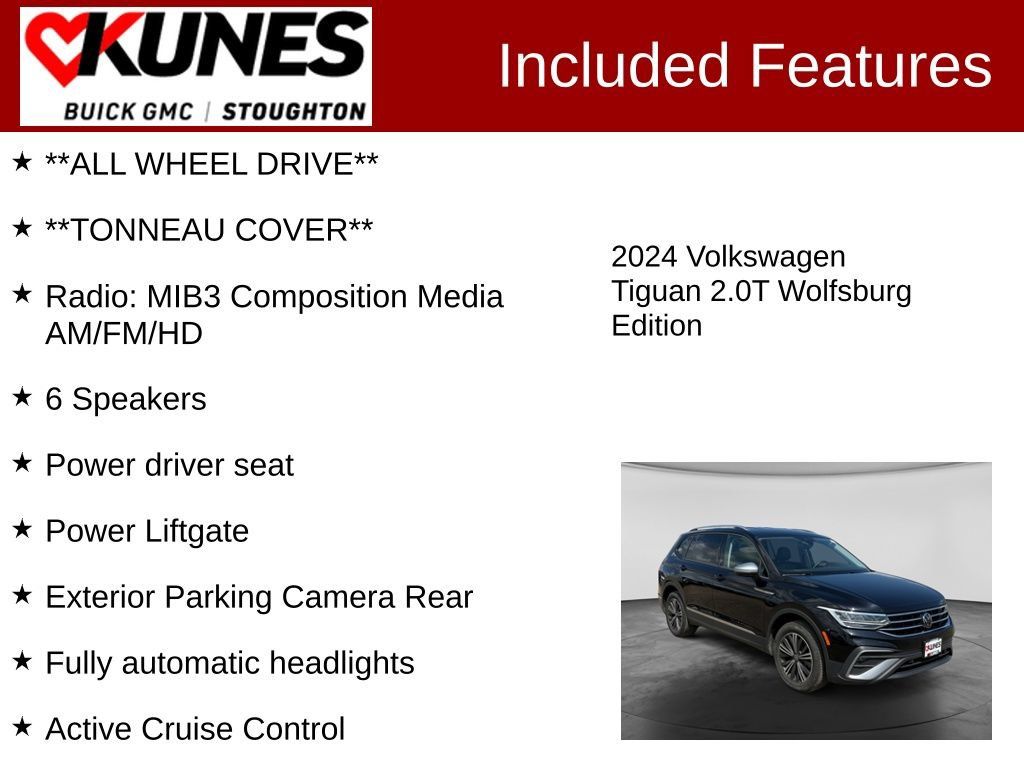 Used 2024 Volkswagen Tiguan Wolfsburg Edition AWD/4WD image 3