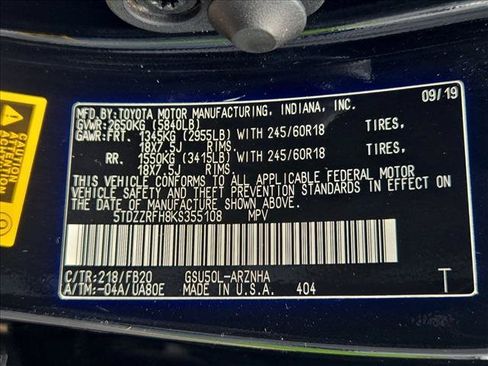 Used 2019 Toyota Highlander LE FWD image 24