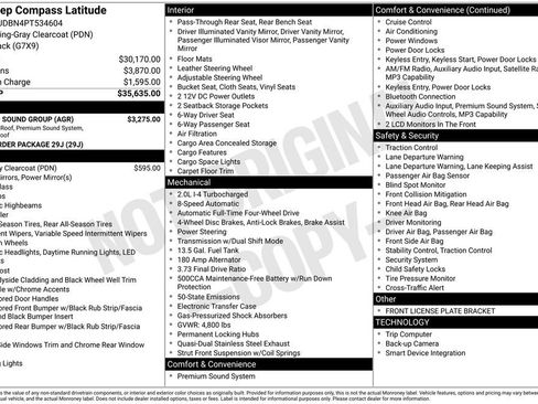 Used 2023 Jeep Compass Latitude w/ Sun and Sound Group AWD/4WD image 17
