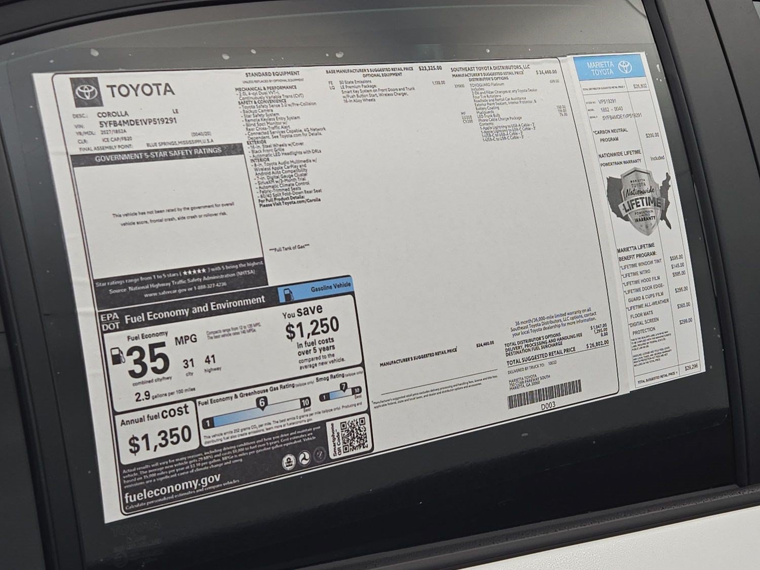 New 2027 Toyota Corolla LE w/ LE Premium Package FWD image 33