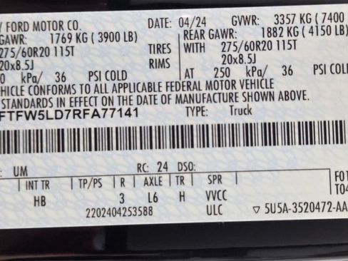Used 2024 Ford F150 Lariat w/ Bed Utility Package AWD/4WD image 33