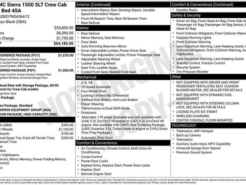 Used 2022 GMC Sierra 1500 SLT w/ SLT Convenience Package AWD/4WD image 35