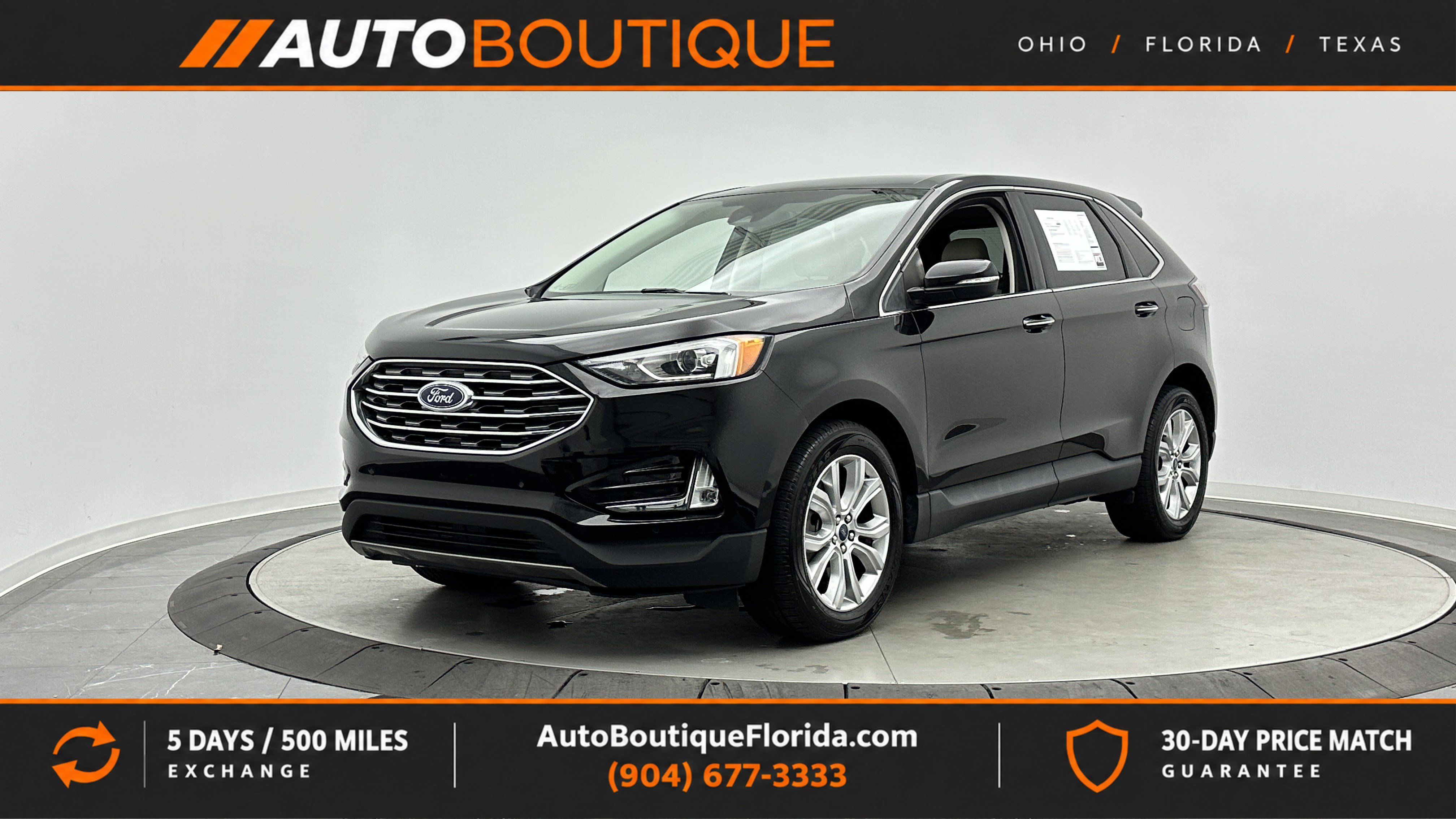 Used 2021 Ford Edge Titanium w/ Cargo Accessory Package FWD image 1