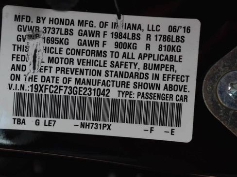 Used 2016 Honda Civic EX image 75